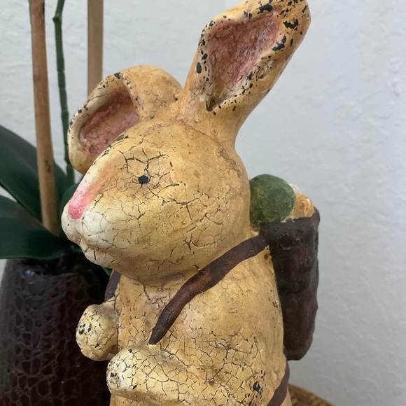 Vintage Charming Bunny Rabbit w Egg Backpack - Picture 7 of 11